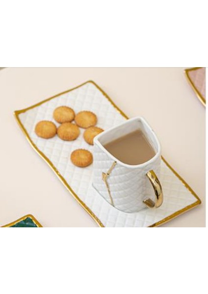 Yaratıcı Kahve Fincanı Set Seramik Kupası Ve Tabağı High End Ev Kupası Işık Lüks Öğleden Sonra Çay Çay Seti Kahvaltı Sofra | Kupalar (Yurt Dışından) modelleri
