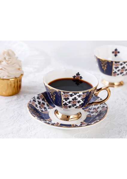 Ingilizce Saray Stil Kemik Çini Kahve Fincanı Ve Daire Lüks Öğleden Sonra Çay Porselen Çay Bardak Kupa Tatlı Plaka Parti Drinkware | Kahve Kupası Ve Tabak Setleri (Yurt Dışından)