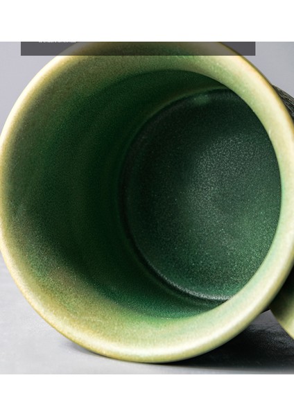 Retro Stoneware El Yapımı Kahve Fincanı Ve Tabağı Öğleden Sonra Çay Bardağı Ve Tabağı Seti El Yapımı Zarif Espresso Latte Kahve Fincanı | Kahve Fincanı Ve Tabak Setleri