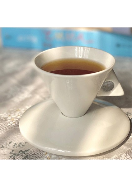 Espresso Fincan Kupası Seti 60 Ml Italyan Benzersiz Yaratıcı Çift Seramik Kahve Fincanı Ev Beyaz Çay Kupası Cofca Takımları | Teacups (Yurt Dışından) modelleri