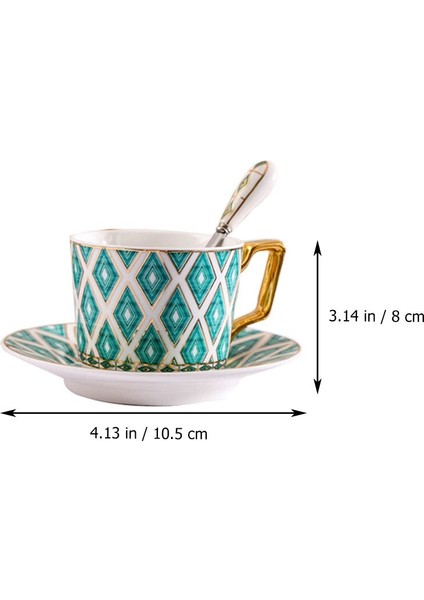 1 Takım Exquisite Seramik Kahve Fincanı Seramik Kupa Daire Güzel Sofra | Kupalar Ve Tabaklar (Yurt Dışından) modelleri
