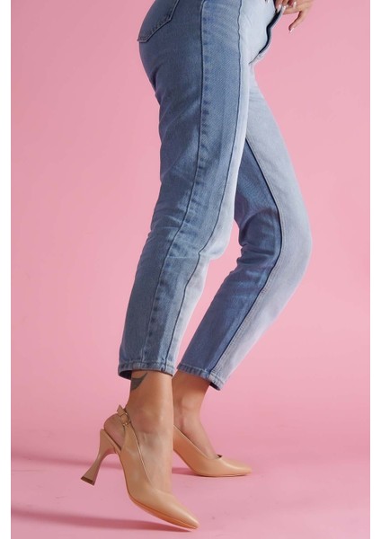 Rozalinda Nude Önü Sivri Günlük Kullanım Topuklu Ayakkabı