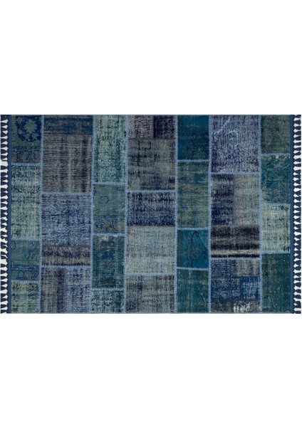 Klasik Monern Patchwork Eskitme Halı 160 x 230 cm 5968