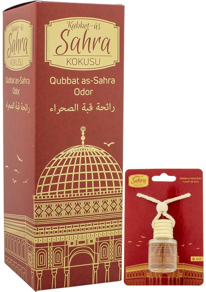Kubbetüs Sahra Kokusu 400ML Sprey ve Kubbetüs Sahra Kokusu 8 ml Araba Kokusu Cam Şişe