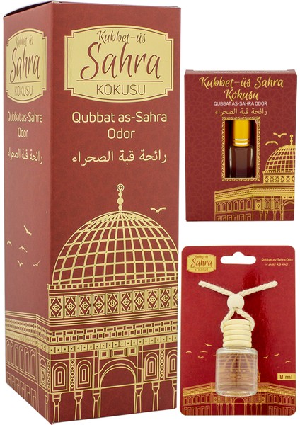 Kubbetüs Sahra Kokusu 400ML Sprey ve Kubbetüs Sahra Kokusu 8 ml Araba Kokusu Cam Şişe ve Kubbetüs Sahra Alkolsüz Esans 3ml