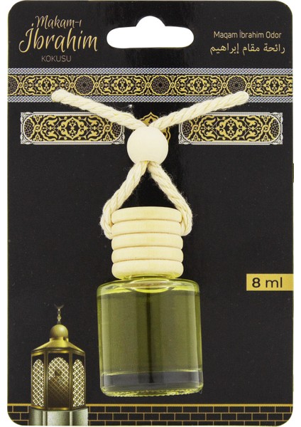 Makamı Ibrahim Kokusu 400ML Sprey ve Makamı Ibrahim Kokusu 8 ml Araba Kokusu Cam Şişe ve Makamı Ibrahim Alkolsüz Esans 3ml