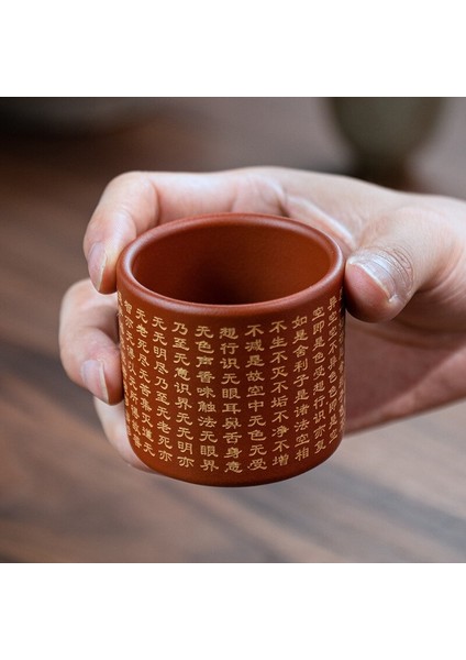 Çin Kalp Sutra Kil Bardak Çay Bardağı Set Teaware Şarap Kase Çay Töreni Kupalar Için Yixing Kupalar | Teacups (Yurt Dışından) fiyatları
