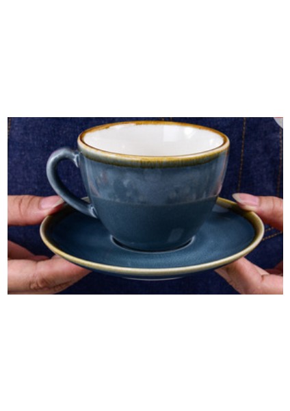 Seramik Espresso Kahve Kupa Avrupa Kahve Fincanı Fincan Seti Latte Cappuccino Bardaklar Ev Cafe Teacup Coffeeware Seti | Kupalar (Yurt Dışından)