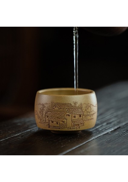 Ülke Kil Bardak Çay Bardağı Seti Teaware Kase Çay Töreni Kahve Kupaları Çin Çay Fincanı Yixing Kupalar | Teacups (Yurt Dışından)