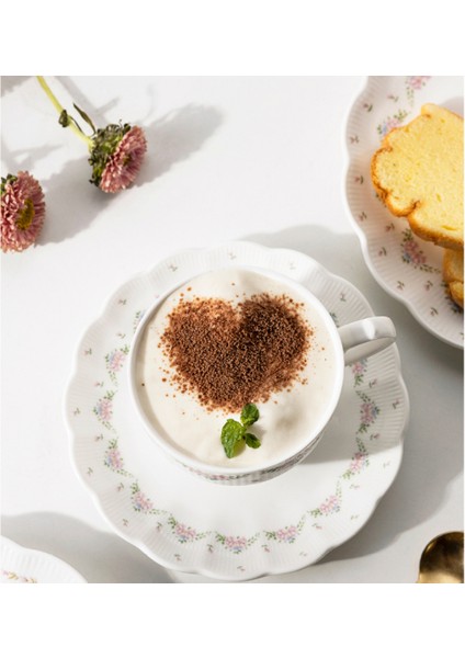 Avrupa Tarzı Kahve Fincanı Seramik Öğleden Sonra Çay Çevre Dostu Lüks Türk Kahve Fincanı Seti Porselen Tazas De Cafe Drinkware 50 | Teacup Tabak Setleri (Yurt Dışından) fırsatları