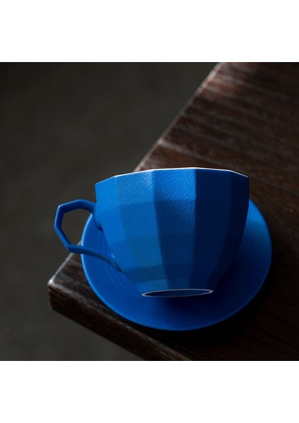 Yaratıcı Sanat Kahve Kupa Tasarım Seramik Japon Kahve Fincanı Ve Tabağı Seti Kupalar Espresso Cups Drinkware | Kahve Fincanı Ve;Tabak Setleri (Yurt Dışından)