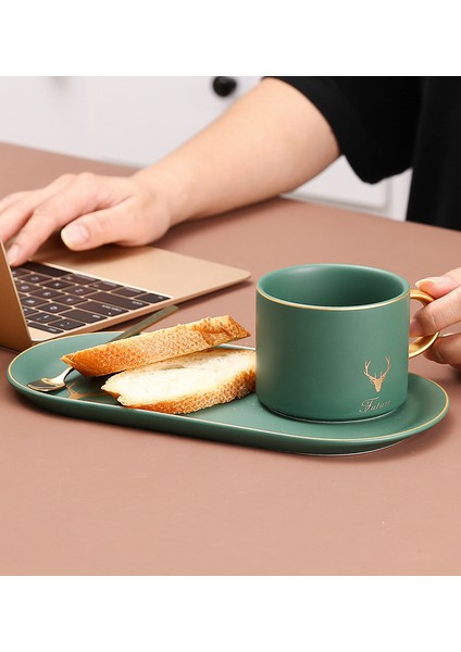 Lüks Nordic Kahve Fincanı Seramik Öğleden Sonra Çay Çevre Dostu Türk Arapça Sevimli Seyahat Kupası Kullanımlık Tazas De Cafe Drinkware 50 | Teacup Tabak Setleri (Yurt Dışından) modelleri