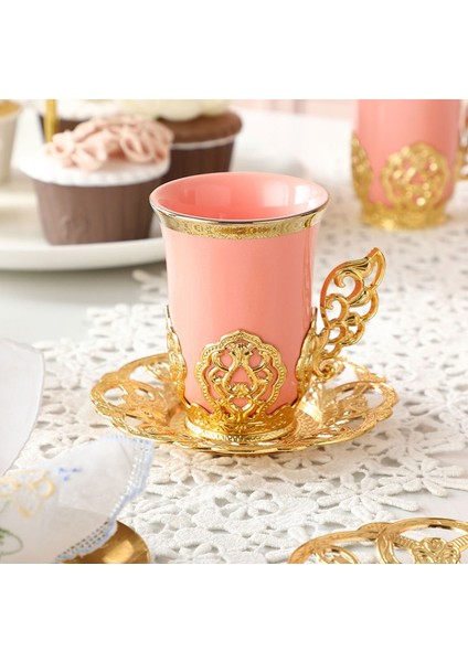 2/6 Adet Seramik Kahve Fincanı Ve Tabağı Set Luxuly Nordic Phnom Penh Fincan Fincan Seti Set Modern Basit Ev Süt Kupa Çay Bardak Hediye Setleri | Kupalar (Yurt Dışından) fırsatları