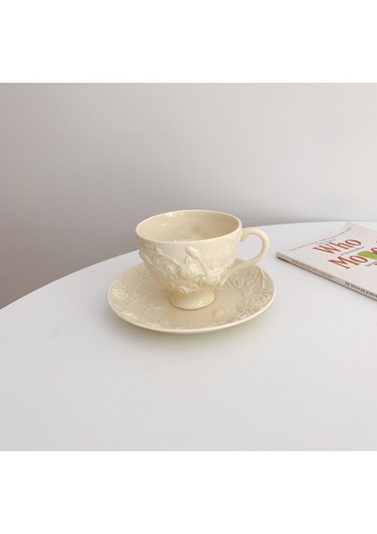 Avrupa Tarzı Retro Yaratıcı Rölyef Seramik Kahve Fincanı Set Beyaz Ev Kupası Ve Daire Seti Yeniden Kullanılabilir Tazas Mutfak Ürünleri Bd50 | Kupa Ve Tabaklar (Yurt Dışından) modelleri