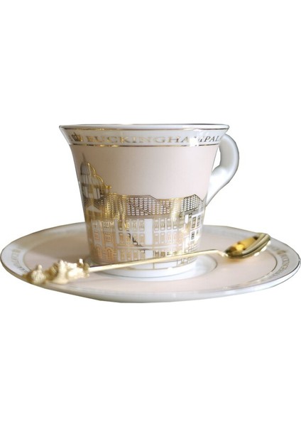 Avrupa Lüks Kahve Fincanı Küçük Ingiliz Zarif Öğleden Sonra Çay Kemik Çini Kupalar Sunucer Seti Bronzing Taza Ev Drinkware | Kahve Kupası Ve Tabak Setleri (Yurt Dışından)