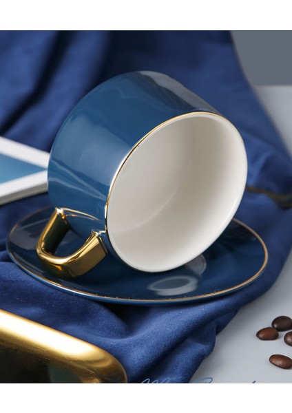 Seramik Kahve Fincanı Nordic Lüks Öğleden Sonra Çay Porselen Seyahat Eko Dostu Mate Kupası Daire Ofisi Tazas De Cafe Drinkware 50 | Teacup Tabak Setleri (Yurt Dışından) fırsatları