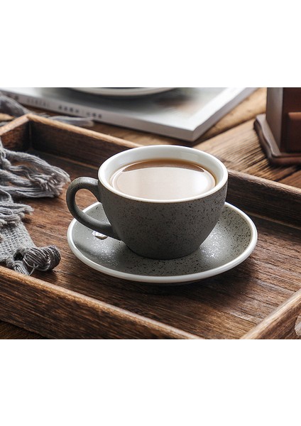 Vintage Lüks Kahve Fincanı Seramik Nordic Ofis Çevre Dostu Öğleden Sonra Çay Kupası Ve Tabağı Seyahat Tazas De Cafe Drinkware 50 | Teacup Tabak Setleri (Yurt Dışından)
