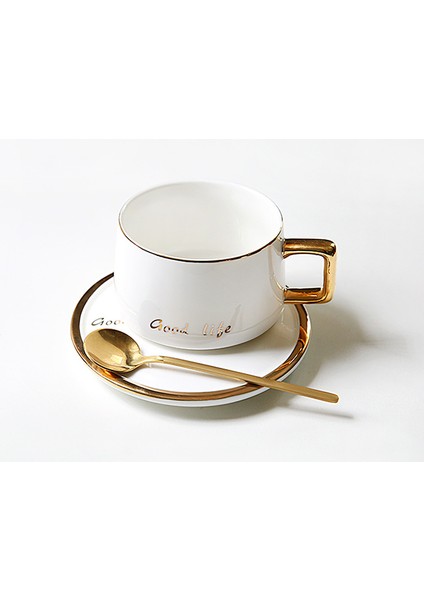 Avrupa Tarzı Kahve Fincanı Set Seramik Seyahat Lüks Öğleden Sonra Çay Bardağı Ve Tabağı Çevre Dostu Tazas De Cafe Ev Ürünleri 5 | Teacup Tabak Setleri (Yurt Dışından) fırsatları