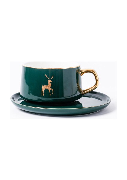Nordic Seramik Kupası Türkçe Tepsi Öğleden Sonra Çay Lüks Çevre Dostu Mate Seyahat Kahve Fincanı Ofis Seyahat Tazas De Cafe Drinkware 5 | Teacup Tabak Setleri (Yurt Dışından) fırsatları