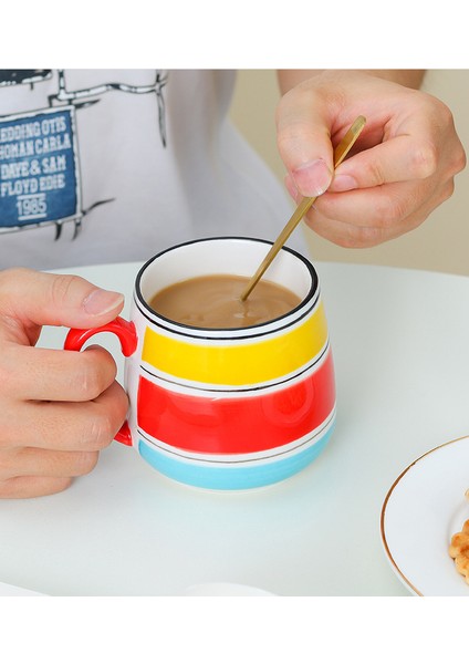 Nordic Kahve Fincanı Seramik Öğleden Sonra Çay Büro Sevimli Lüks Çevre Dostu Arapça Mate Kupası Seyahat Porselen As De Cafe Drinkware 50 | Teacup Tabak Setleri (Yurt Dışından)