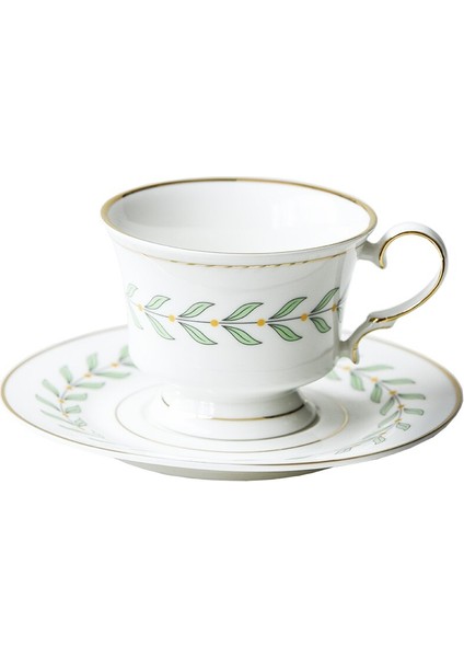 Vintage Seramik Kahve Fincanı Ve Tabağı Porselen El Boyalı Altın Ingilizce Öğleden Sonra Çay Bardağı Ve Sacer Tazza Colazione Drinkware | Kahve Kupası Ve Tabak Setleri (Yurt Dışından)