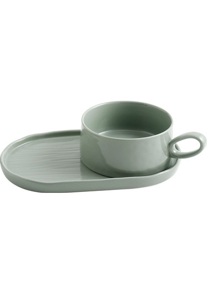 Nordic Breakfast Bowls Ve Plakaları Kolu İle Set Kupalar Ve Dailer Salatası Tahıl Kaseleri Ev Yaratıcı Sofra Bir Kişi Için | Kupalar (Yurt Dışından)