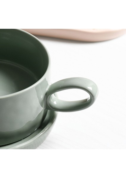 Nordic Breakfast Bowls Ve Plakaları Kolu İle Set Kupalar Ve Dailer Salatası Tahıl Kaseleri Ev Yaratıcı Sofra Bir Kişi Için | Kupalar (Yurt Dışından)