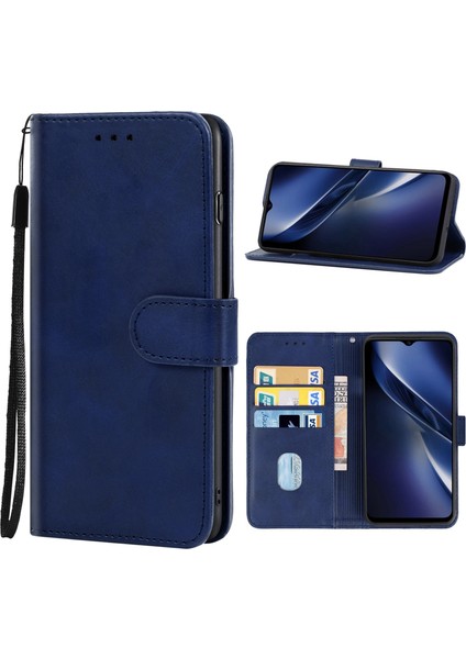 Deri Telefon Kılıfı Için Vivo Iqoo U3 (Mavi) (Yurt Dışından) fiyatları