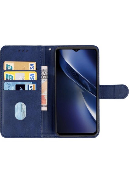 Deri Telefon Kılıfı Için Vivo Iqoo U3 (Mavi) (Yurt Dışından) modelleri