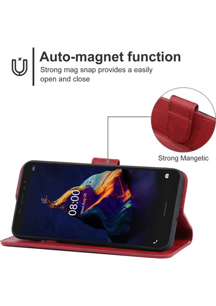Ulefone Zırhı X8 Için Deri Telefon Kılıfı (Kırmızı) (Yurt Dışından) fiyatları