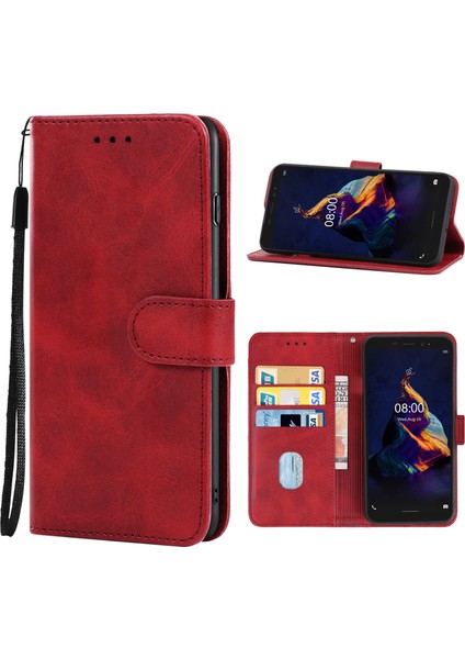 Ulefone Zırhı X8 Için Deri Telefon Kılıfı (Kırmızı) (Yurt Dışından) modelleri