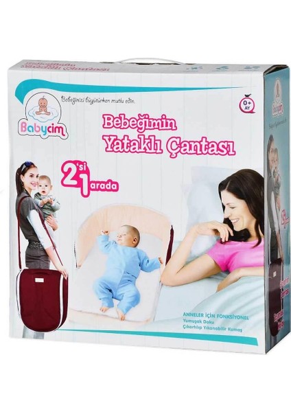 Bebeğimin 2in1 Yataklı Çantası - Sağlıklı ve Kullanışlı