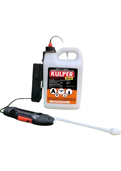Kulper Hamamböceği Pire Karınca Karasinek Sivrisinek Genel Böcek Spreyi 5 lt + Otomatik Uygulama Pompası