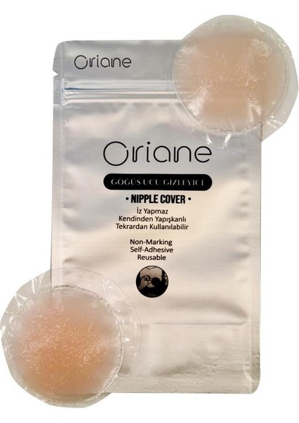 Göğüs Ucu Gizleyici Silikon Ten Yuvarlak – Nipple Cover 2'li Set