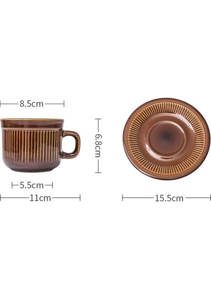 Stoneware Renk Sır Kahve Fincanı Avrupa Tarzı Küçük Lüks Retro Çay Bardakları Set Zarif Öğleden Sonra Çay Vintage Espresso Kupası | Kahve Kupası Ve Tabak Setleri (Yurt Dışından) fırsatları