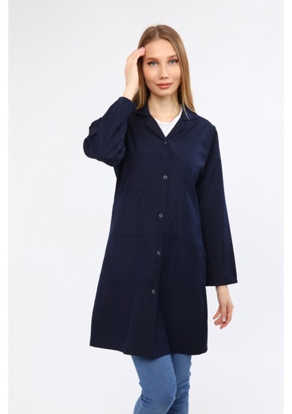 Çamdalı Iş Elbiseleri - Lacivert Alpaka Kadın Önlük - Lacivert Kadın Iş Önlüğü fiyatları