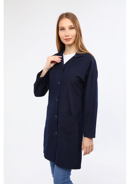 Çamdalı Iş Elbiseleri - Lacivert Alpaka Kadın Önlük - Lacivert Kadın Iş Önlüğü indirimleri