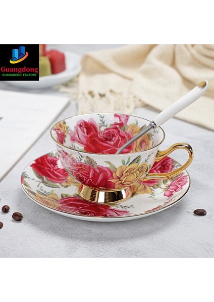 Yefine Porselen Çay Bardakları Ve Dailer Yüksek Dereceli Kemik Çini Kahve Fincanı Türk Drinkware Seti | Kupa Ve Tabaklar (Yurt Dışından)