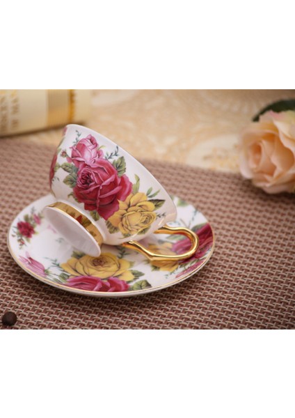 Yefine Porselen Çay Bardakları Ve Dailer Yüksek Dereceli Kemik Çini Kahve Fincanı Türk Drinkware Seti | Kupa Ve Tabaklar (Yurt Dışından) modelleri