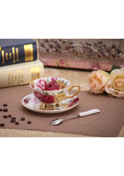 Yefine Porselen Çay Bardakları Ve Dailer Yüksek Dereceli Kemik Çini Kahve Fincanı Türk Drinkware Seti | Kupa Ve Tabaklar (Yurt Dışından) fırsatları
