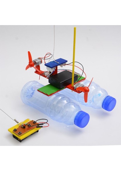 Ahşap Rc Tekne Çocuk Oyuncakları Montaj Uzaktan Kumanda Tekne Oyuncaklar Eğitim Model Oyuncak | Rc Tekneler (Yurt Dışından)
