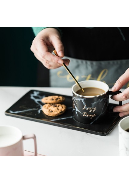 Kahve Fincanı Seramik Phnom Çanak Seti Çay Soya Soya Sütü Fincan Kupa Ve Dailer Kaşık Setleri Hediye Kutusu Noel Hediyeleri İle Tatlı Çanak Plakası | Eski Moda Cam (Yurt Dışından)
