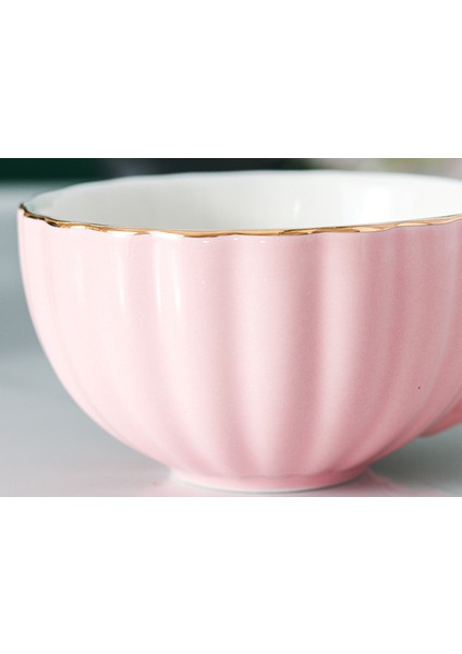 Pembe Sevimli Yaratıcı Porselen Kupası Ve Tabağı Seramik Basit Çay Setleri Modern Tasarım Kahve Kupaları Tazas Para Kafe | Kahve Kupası Ve Tabak Setleri (Yurt Dışından)