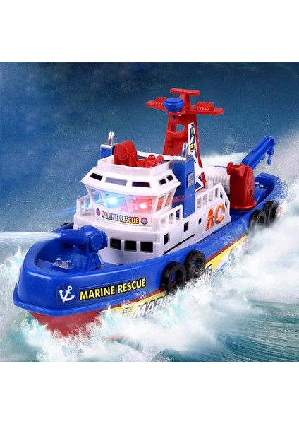 Yangın Teknesi Modeli Elektronik Su Oyuncak Tekne Su Pompası İle Su Sprey Uyarı Işık Yanıp Ses Çocuklar Için Eğlenceli Oyuncaklar Hediye | Oyuncak Tekne | Yangın Boatmodel Oyuncak Tekneler