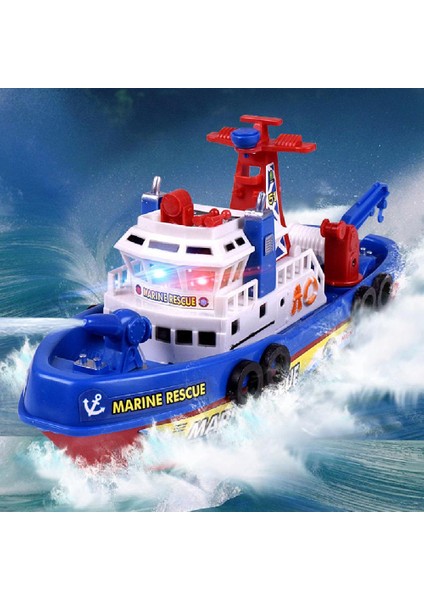 Çocuklar Elektrikli Yangın Mücadele Gemi Modeli Ses Işıkları İle Su Püskürtme Tekne Oyuncaklar Xmas Hediyeler | Diecasts Oyuncak Araçlar (Yurt Dışından) fırsatları