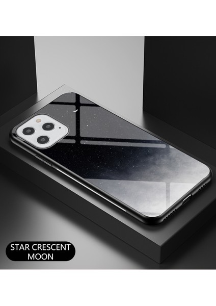 Apple Iphone 12 6.1 Inç Uyumlu Gökyüzü Desenli Temperli Cam Pc Tpu Korumalı Telefon Kılıfı - Çok Renkli (Yurt Dışından) fiyatları