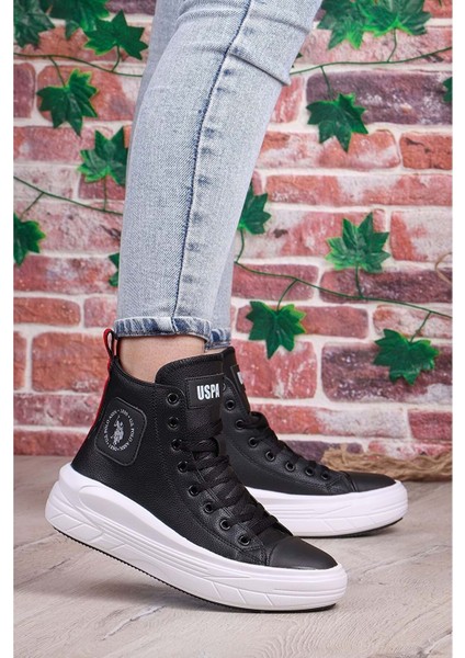 Clementıne Unı Boğazlı Sneaker Ayakkabı Siyah