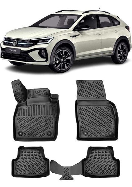 Volkswagen T-Cross-Taigo 3D Havuzlu Paspas 2022-SONRASI