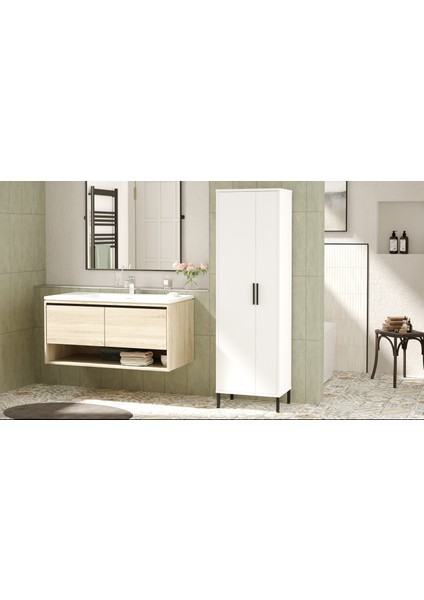 Daisy Çok Amaçlı Dolap Vileda Banyo Dolabı Beyaz Dy1-W fırsatları