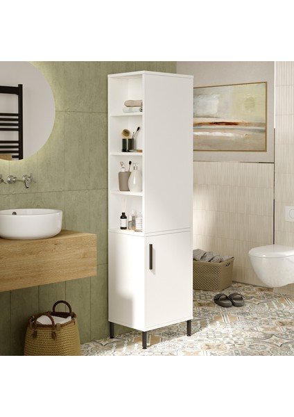 Vitale Çok Amaçlı Dolap Banyo Dolabı Beyaz Vı1-W